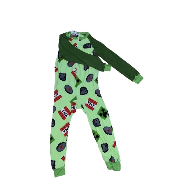 Minecraft Pajama Zipup - Picture 3 of 4